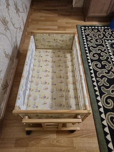 chicco echo: Люлька, Б/у, Колыбель, Дерево, цвет - Желтый, Самовывоз — 7