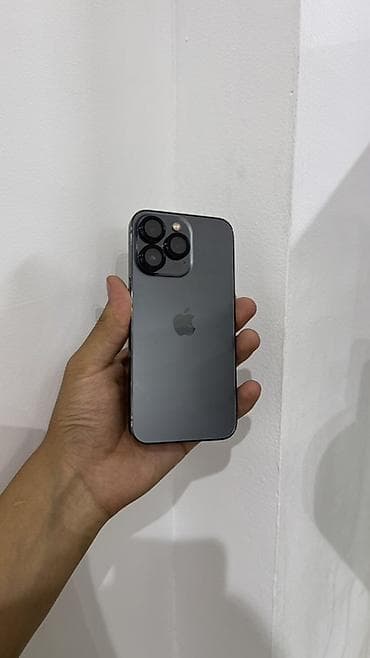 микра наушник: IPhone 13 Pro, Колдонулган, 256 ГБ, Black Titanium, Коргоочу айнек, Каптама, Бөлүп төлөө менен, 100 % — 1