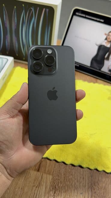 айфон 15 в бишкеке: IPhone 15 Pro, Колдонулган, 256 ГБ, Куту, 86 % — 9
