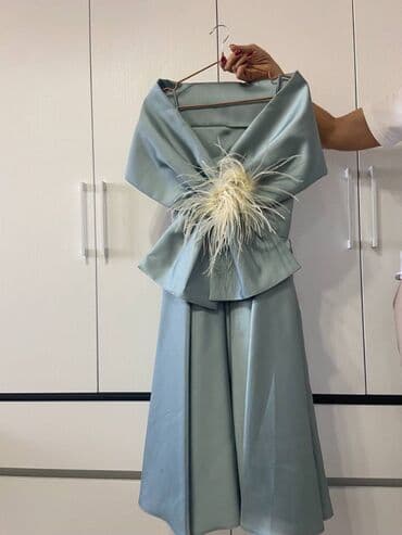 прокат карнавальных костюмов в бишкеке бишкек: Вечернее платье, Без рукавов, Перья, M, S — 2