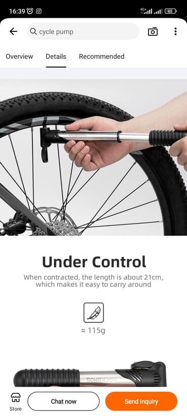 Велосипеды: ROCKBROS 100Psi Bike Aluminium Tire Pump – максимальное удобство для — 5