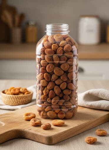 сухофрукты: Сухофрукты курага представлены в прозрачной пластиковой бутылке, что — 1