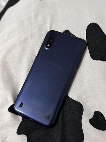samsung camera: Samsung Galaxy A01, Б/у, 16 ГБ, цвет - Синий, 2 SIM — 5