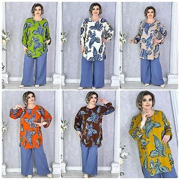 oversize: Рубашка-туника свободного кроя с ярким принтом пейсли. - Фасон — 6