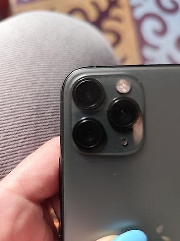 телефоны xiaomi redmi 10 с: IPhone 11 Pro, Б/у, 256 ГБ, Matte Midnight Green, Чехол, Коробка, 77 % — 5