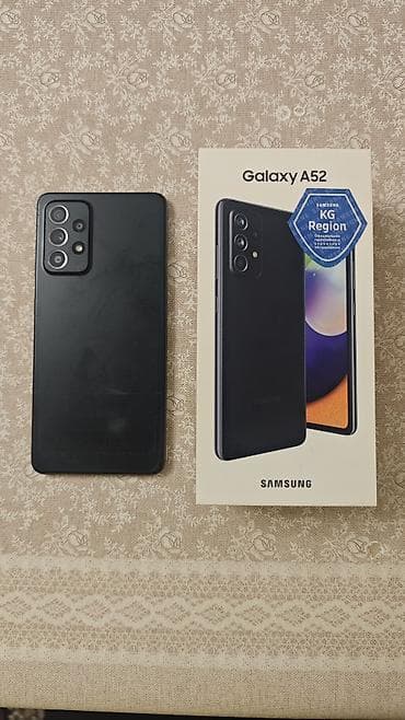 galaxy z fold 5: Samsung Galaxy A52, Б/у, 128 ГБ, цвет - Черный, 2 SIM — 2