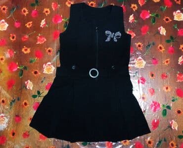 спортивные костюмы для девочек: Школьная форма, цвет - Черный, Новый — 2