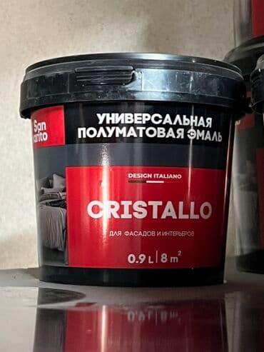 акриловая краска для стен цена: Универсальная полуматовая эмаль San arito Cristallo подходит для — 1