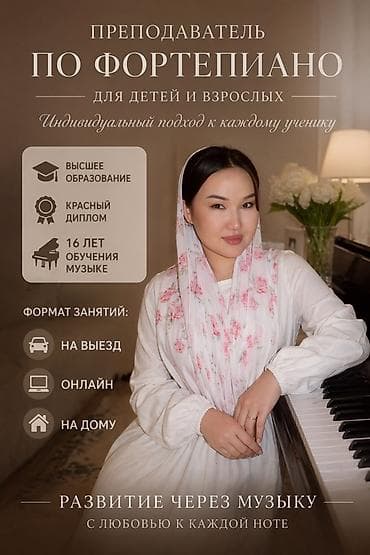 Уроки игры на фортепиано Индивидуальное