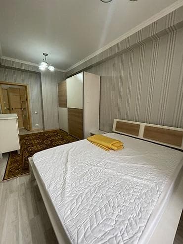 кара балта квартира сдаётся: 2 комнаты, Агентство недвижимости, Без подселения, С мебелью полностью — 2