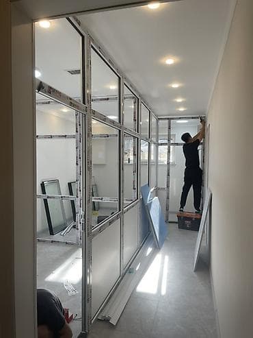 реечные перегородки: На заказ Каркасная перегородка, Для офиса, Монтаж at lalafo.kg — 1 реечные перегородки: На заказ Каркасная перегородка, Для офиса, Монтаж — 1