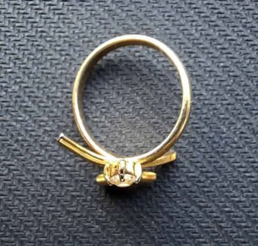 свадебные платья для покрытых: Кольцо позолоченное. Размер 18 — 2