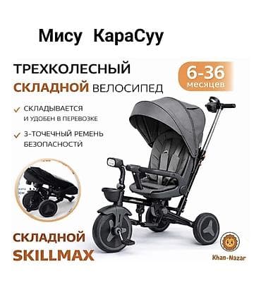 Балдар транспорту: Трёхколёсный складной велосипед Skillmax для детей 6–36 месяцев — 2