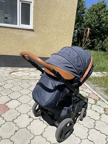 Коляски: Коляска, Другой бренд, цвет - Коричневый, Б/у, Самовывоз — 6