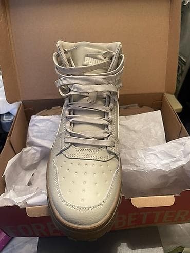 Женская обувь: Мужские кроссовки, 41, Puma, Новый, цвет - Бежевый — 2