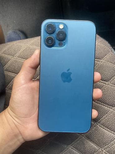 xbox бишкек: IPhone 12 Pro Max, Жаңы, 256 ГБ, Pacific Blue, Заряддоочу түзүлүш, Коргоочу айнек, Каптама, 79 % — 1