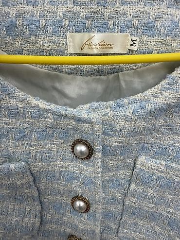 кармашек саната: Женский твидовый жакет Fashion Collection, размер M. - Цвет — 2