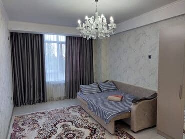 квартира бишкек аренда на месяц: 2 бөлмө, Жайлашуу күнү-түнү — 3