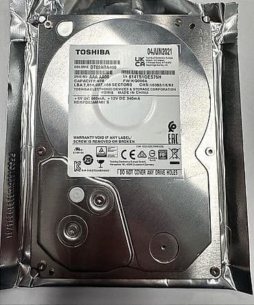тошиба: Накопитель для ПК, Б/у, HDD, 4 ТБ, 3.5" — 1
