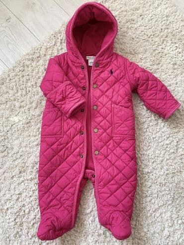 белый платья для девочек: Детский комбинезон от Polo Ralph Lauren, оригинал; стёганный на — 1