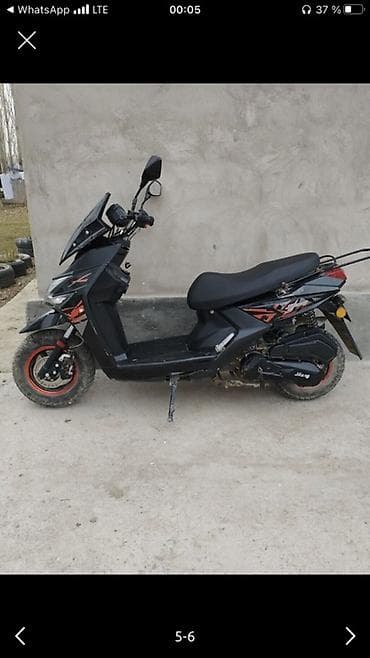 скутер 2024: Скутер JIlang, 50куб черный, спортивный дизайн. Подойдёт для доставки — 3