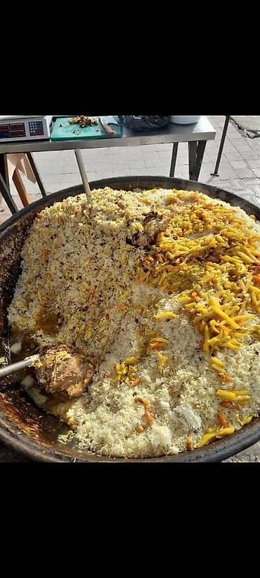 Плов в казане — домашнее приготовление - Готовится в толстостенном at lalafo.kg Плов в казане — домашнее приготовление - Готовится в толстостенном