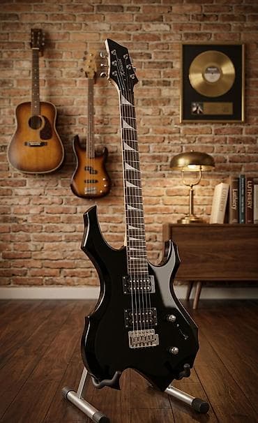 Электрогитара для рок/метал с агрессивным корпусом - Корпус: острые