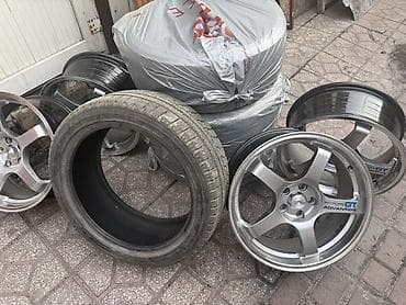 ауди титан диски: Литые Диски R 17 Advan Racing, Комплект, отверстий - 5, Б/у — 7