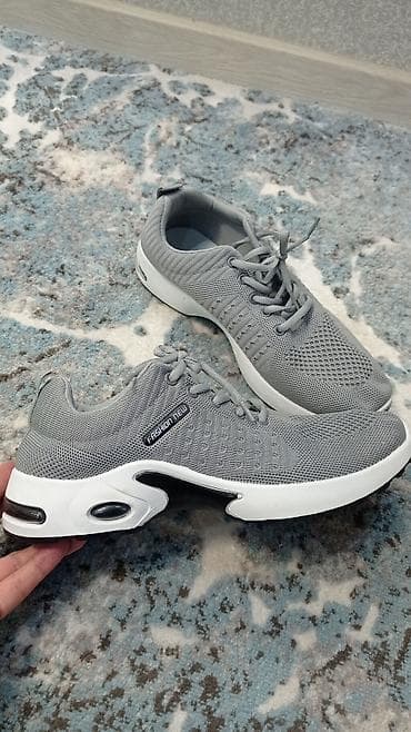 nike react: Легкие серые кроссовки New Fashion - Верх: дышащий текстильный — 4