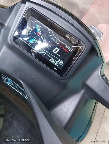 зеркала на мотоцикл: Скутер/макси-скутер с яркой Х‑образной светодиодной оптикой и высоким — 2