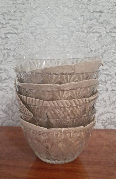 посуда кастрюли: Набор вазочек для варенья или салатов, диаметр 10см. В наличии 6 штук — 4