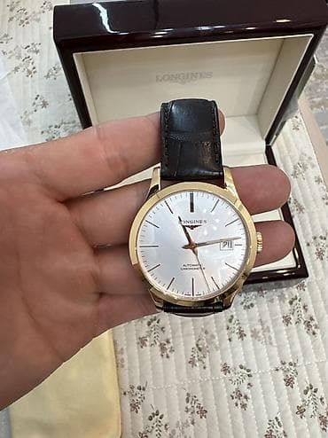 часы слава: Классические часы часы, Longines, Золото, Оригинал, Мужские, Б/у — 4