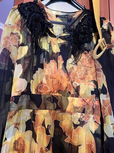 платья на прокат больших размеров: Вечернее платье, Классическое, Длинная модель, Шелк, С рукавами, Шлейф, 4XL, 5XL — 4