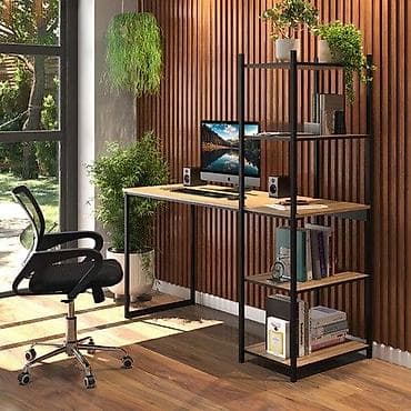 Компьютерный стол, Новый, С полками