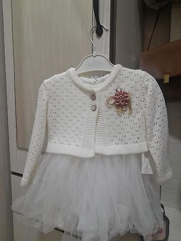 бойдер: Балдар көйнөгү, түсү - Ак, Колдонулган — 1