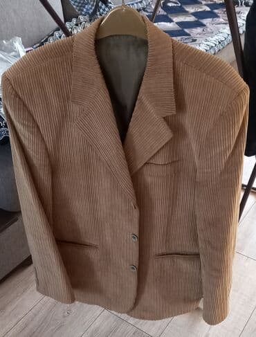 Атайын кийим: Продаю мужской велветовый пиджак коричневый 500сом б/у только один — 2