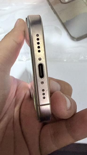 Техника и электроника: IPhone 16 Pro, Б/у, 256 ГБ, Desert Titanium, Защитное стекло, Коробка, 90 % — 3