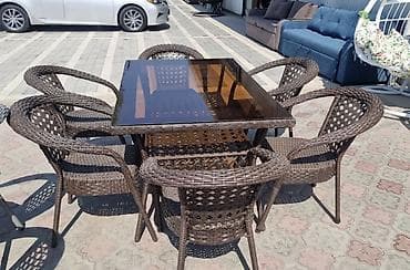 coffee table: Комплект садовой мебели, Кресла, Ротанг — 2