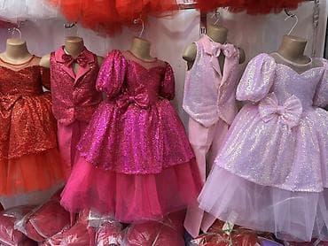 детский шлопка: Детское платье, цвет - Розовый, Новый — 7