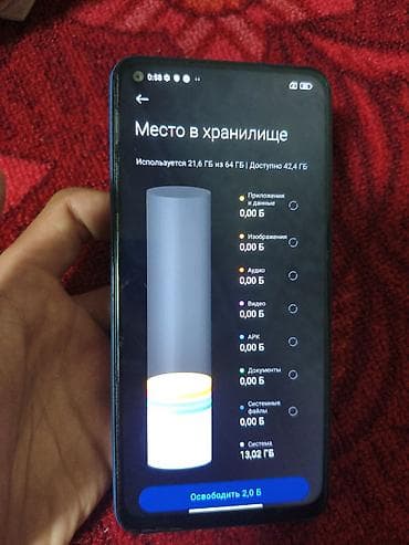 усилитель сигнала мобильной сети: Redmi, Redmi Note 9, 64 ГБ, цвет - Синий, 2 SIM — 3
