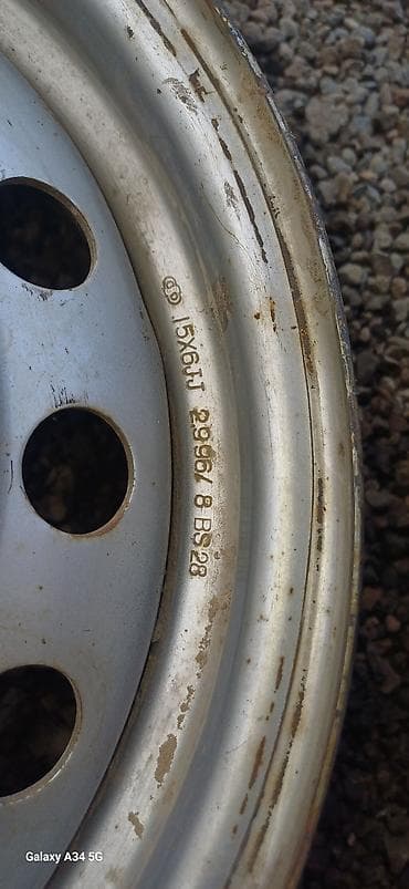 22 5 295 80: Железные Диски R 15 Honda, Комплект, отверстий - 4, Б/у — 3