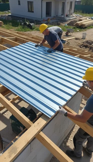 Профнастил металлический (оцинкованный) - Тип: трапециевидный