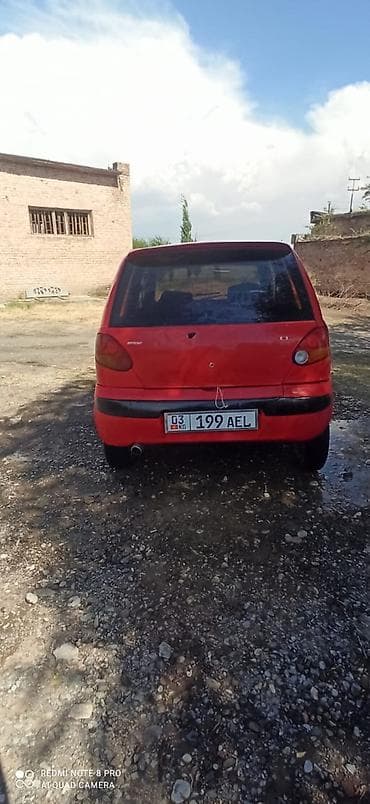 Daewoo Matiz: 1998 г., 0.8 л, Кол менен иштөөчү, Бензин, Хетчбек — 2