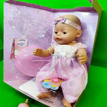 развивающие игрушки для детей 2 лет: Кукла игрушка резиновая👧 Большой миленький пупс для деток от 2 лет😊 — 3