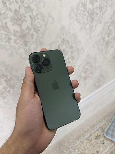 IPhone 13 Pro, Б/у, 128 ГБ, Alpine Green, Защитное стекло, Чехол, Коробка, 92 %