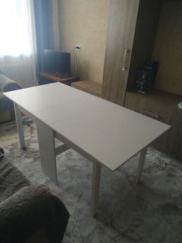 раздвижной обеденный стол: Стол для зала, Новый, Складной, Прямоугольный — 4