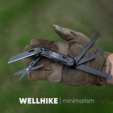 Мультитул WELLHIKE S.W.S Minimalism (черный) 11х2х2.5см (WK043101) — 4