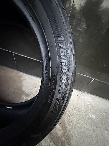 разнопарка: Шины 175 / 50 / R 15, Лето, Б/у, Пара, Hankook — 5