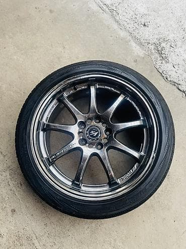 арзан ал: Дөңгөлөктөр монтажда 215 / 45 / R 18, Жай, Колдонулган, Комплект, Жеңил унаалар, Куйма, тешиктери - 5 — 10