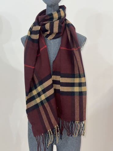 Ковролин: Люксовые аналоги шарфов Burberry в фирменной клетке Брендированная — 4